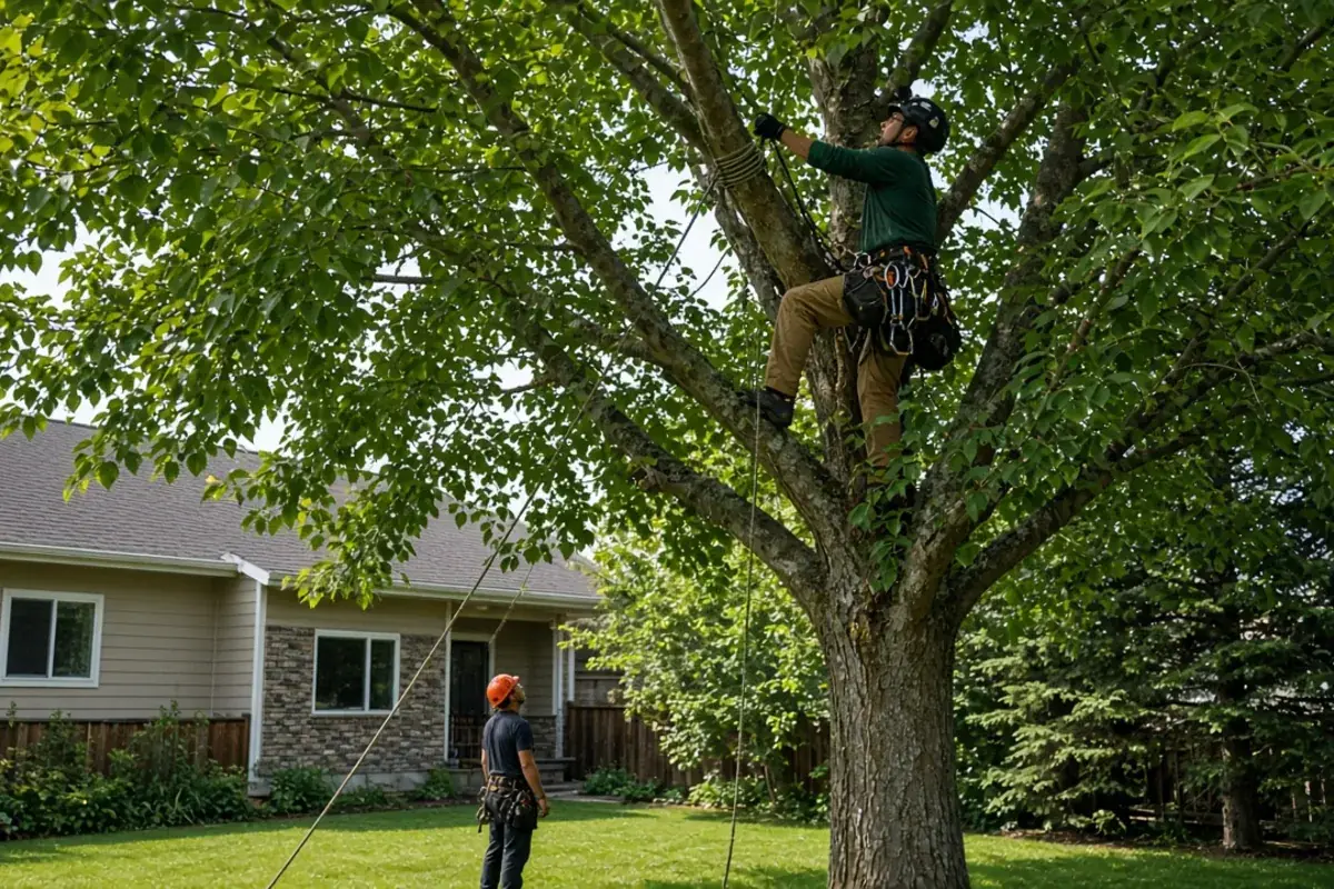 Checking tree ownership and permits on a Boise property